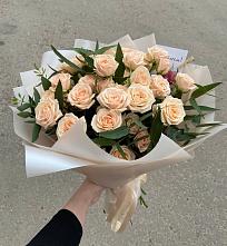 Букет Кремовые розы Латте в Нелидово