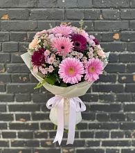 Букет цветов из:  Герберы и Хризантемы #REPLACE_PRED# Нелидово